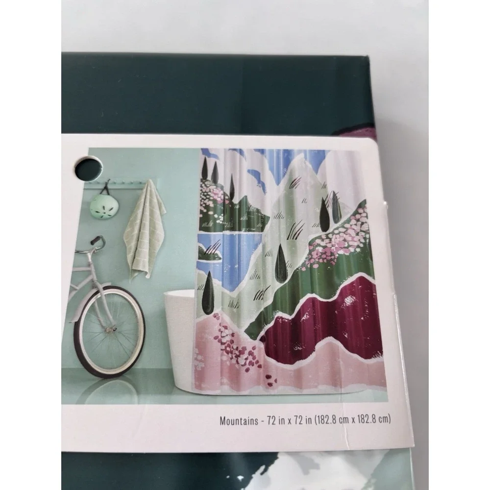 Room Essentials, Shower Curtain Made With Peva. White Clean With Damp Cloth NWT‎